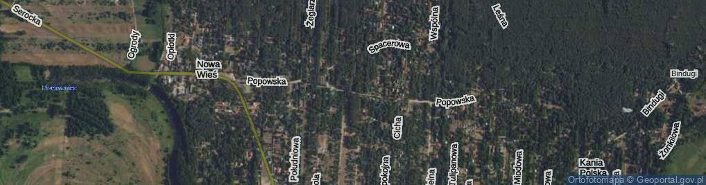 Zdjęcie satelitarne Popowska ul.